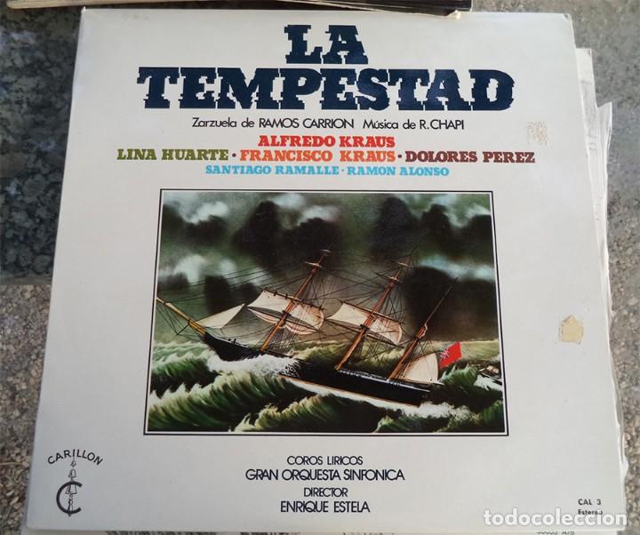 Discos de vinilo: LA TEMPESTAD ZARZUELA CHAPI ALFREDO KRAUS LINA HUARTE 1959 - Foto 1 - 130734684