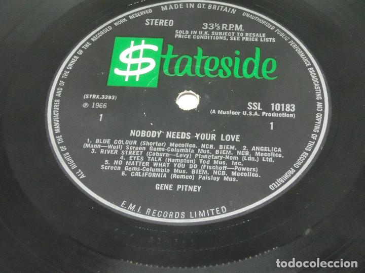 Discos de vinilo: LP GENE PITNEY - NOBODY NEEDS YOUR LOVE - 1966 - Foto 6