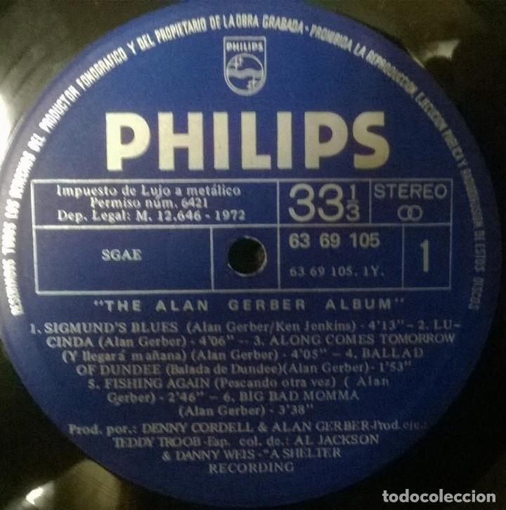 Discos de vinilo: Alan Gerber. Album. Philips. Spain 1972 LP - Foto 3