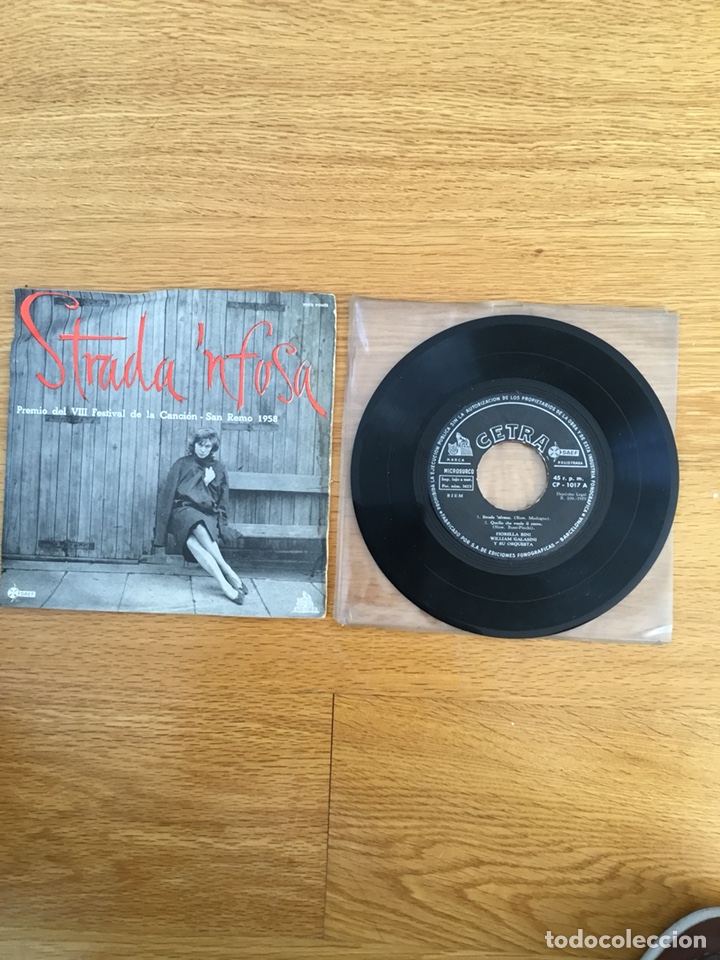 Discos de vinilo: STRADA &acute; NFOSA. FIORELLA BINI WILLIAM GALASSINI Y SU ORQUESTA
