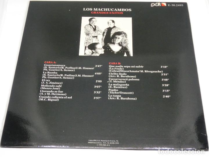 Discos de vinilo: LP - LOS MACHUCAMBOS - GRANDES &Eacute;XITOS - 1991 - Foto 2