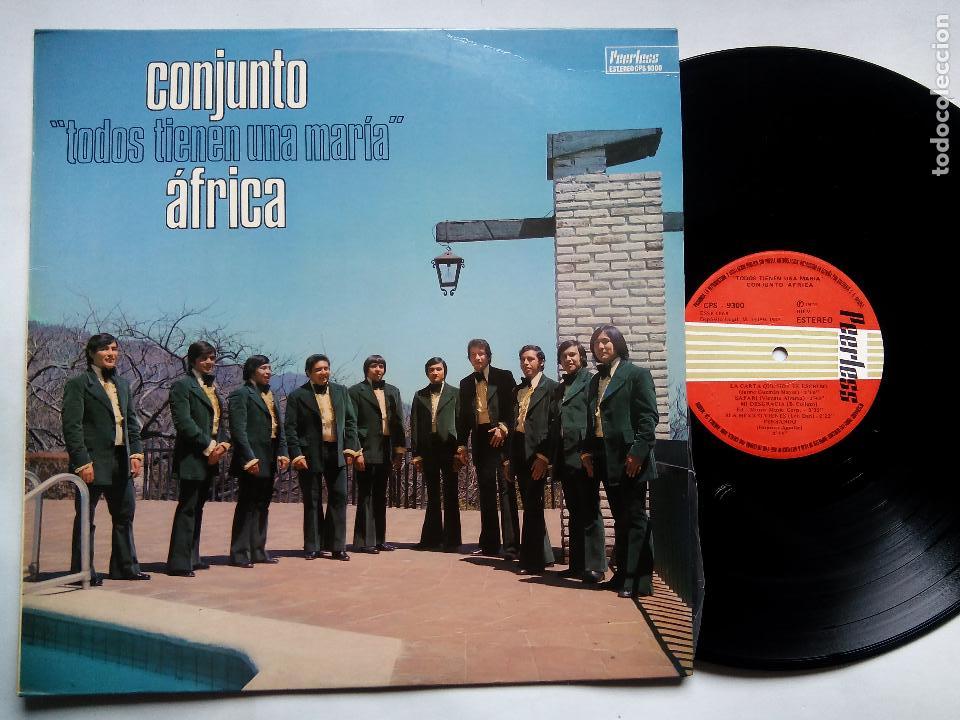 Dischi in vinile: CONJUNTO &Aacute;FRICA. TODOS TIENEN UNA MAR&Iacute;A. LP PEERLESS CPS9300. ESPA&Ntilde;A 1974. M&Eacute;XICO.