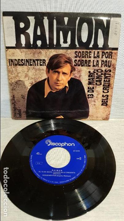 Discos de vinilo: RAIMON / SOBRE LA PAU / EP - DISCOPHON - 1968 / MBC. ***/*** - Foto 1 - 130921924
