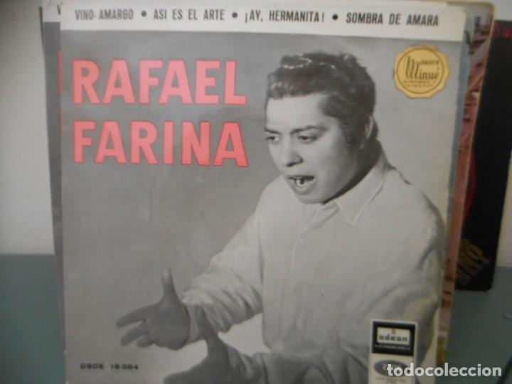 Discos de vinilo: RAFAEL FARINA -VINO AMARGO + 3 - Foto 1