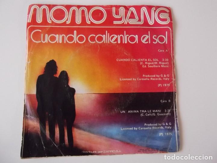 Discos de vinilo: MOMO YANG - Cuando calienta el sol - Foto 2