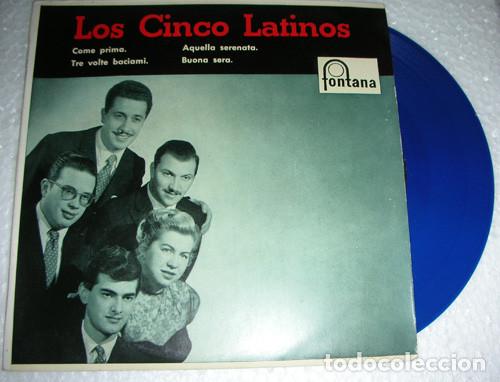 Dischi in vinile: Los Cinco Latinos &ndash; Vuelven Los Cinco Latinos - EP VINILO AZUL