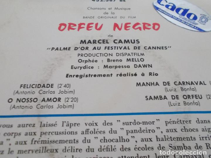 Discos de vinilo: ORFEU NEGRO, DE MARCEL CAMUS. - Foto 2