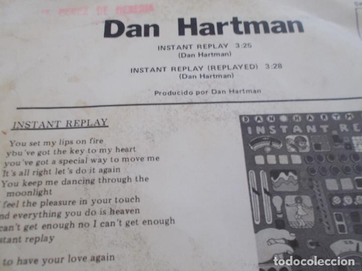 Discos de vinilo: DAN HARTMAN, INSTANT REPLAY, - Foto 2