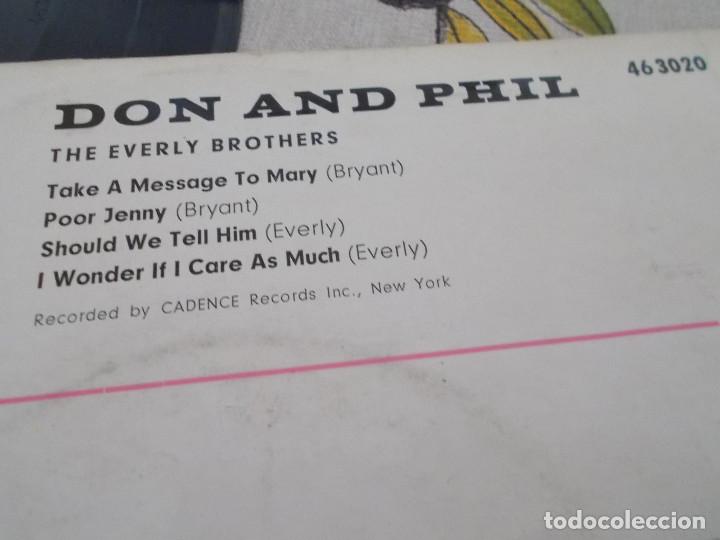 Discos de vinilo: DON AND PHIL. THE EVERLY BROTHERS - Foto 3
