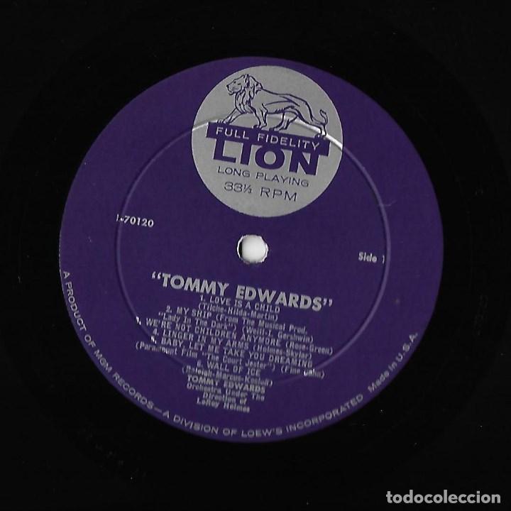 Discos de vinilo: TOMMY EDWARDS: TOMMY EDWARDS. CL&Aacute;SICO INT&Eacute;RPRETE POP U.S.A. - Foto 3