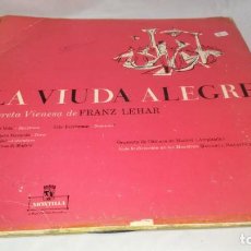 Discos de vinilo: LA VIUDA ALEGRE-FRANZ LEHAR-MONTILLA-HISPA VOX-FM25 . Lote 131130692