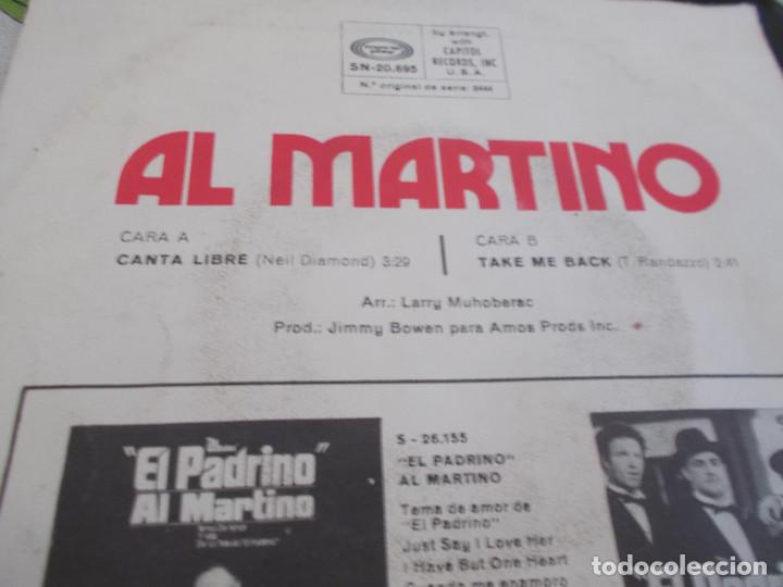 Discos de vinilo: AL MARTINO, CANTA LIBRE. - Foto 2