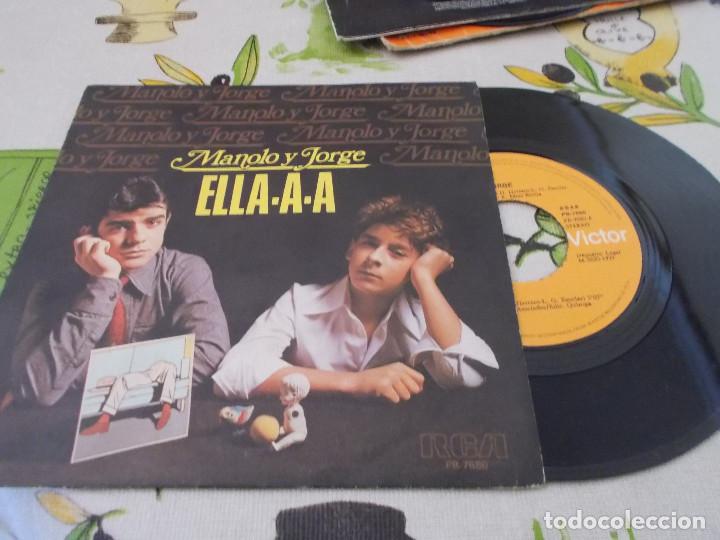 Discos de vinilo: MANOLO Y JORGE, ELLA.A.A - Foto 1
