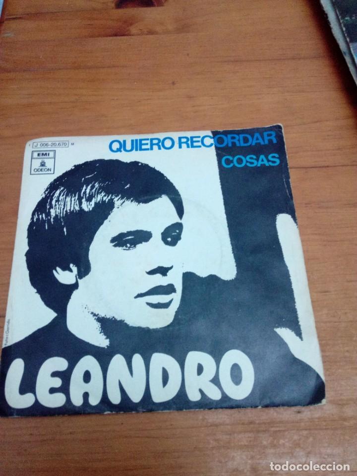 Discos de vinilo: LEANDRO. QUIERO RECORDAR. COSAS. MRV - Foto 1