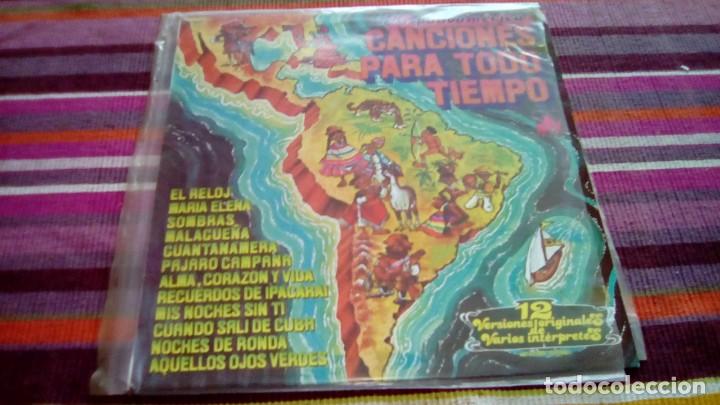 Vinyl records: Hispanoamerica - Cancione sPARA TODO tiempo - LP- 18 CANCIONES 12 VERSIONES ORIGINALES
