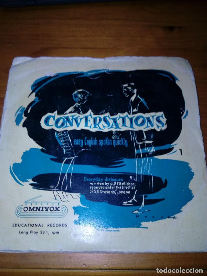 Discos de vinilo: CONVERSATIONS. EASY ENGLISHSPOKEN QUICKLY. MRV - Foto 1