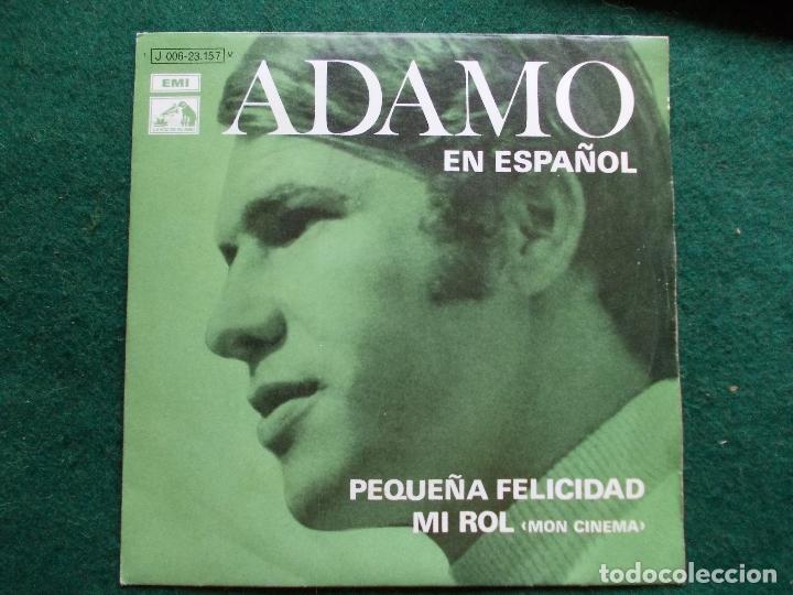 Discos de vinilo: singel Adamo - Foto 1