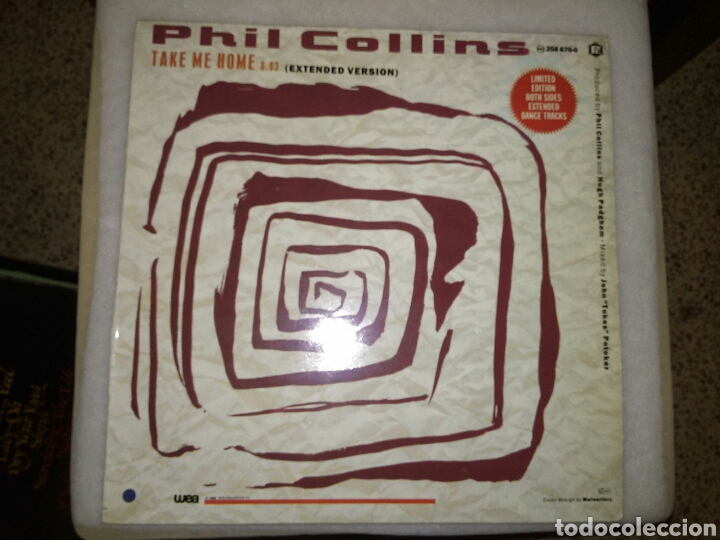 PHIL COLLINS MAXI TAKE ME HOME 1986 GENESIS PETER GABRIEL (Música - Discos de Vinilo - Maxi Singles - Pop - Rock - New Wave Internacional de los 80)