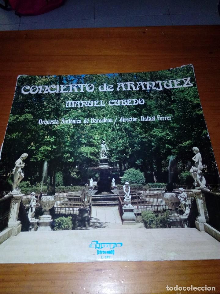CONCIERTO DE ARANJUEZ. MANUEL CUBEDO. ORQUESTA SINFÓNICA DE BARCELONA. C5V (Música - Discos - LP Vinilo - Clásica, Ópera, Zarzuela y Marchas)