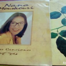 Discos de vinilo: NANA MOUSKOURI - NUESTRAS CANCIONES - DOBLE LP DE 1991 ENCARTE LETRAS