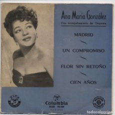 Discos de vinilo: - ANA MARÍA GONZÁLEZ COLUMBIA ECGE 70.149.. Lote 131356334