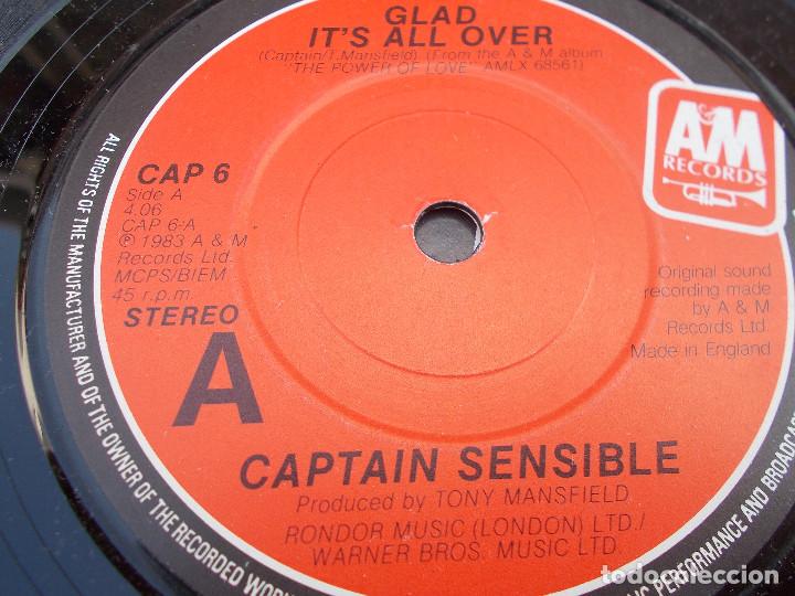 Discos de vinilo: CAPTAIN SENSIBLE&acute;S GLAD ITS ALL OVER. - Foto 3