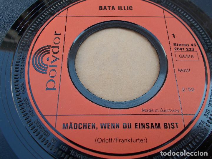 Discos de vinilo: BATA ILLIC.  MADCHEN, WENN DU EINSAM BIST - Foto 3