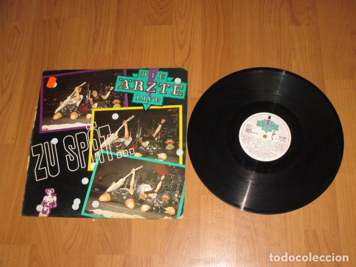 Discos de vinilo: DIE ARZTE - ZU SPAT LIVE - MAXI - GERMANY - CBS - LM  - Foto 1