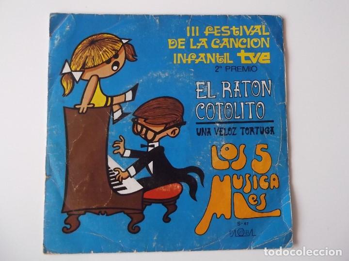 Discos de vinilo: LOS 5 MUSICALES - El raton Cotolito - Foto 1