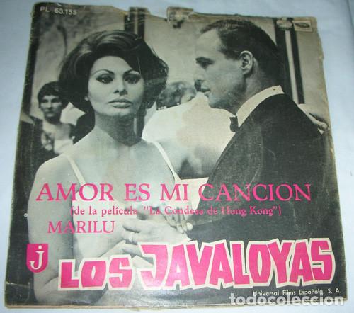 Discos de vinilo: los javaloyas - amor es mi canci&oacute;n - single - Foto 1