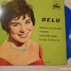 Discos de vinilo: GELU, EP, PORQUE NO SOY UN ANGEL + 3, AÑO 1961. Lote 131587954