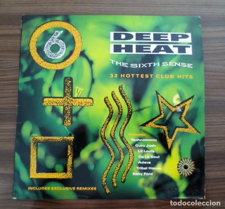 Discos de vinilo: DOBLE LP -DEEP HEAT - THE SIXTH SENSE- 1990 - Foto 1