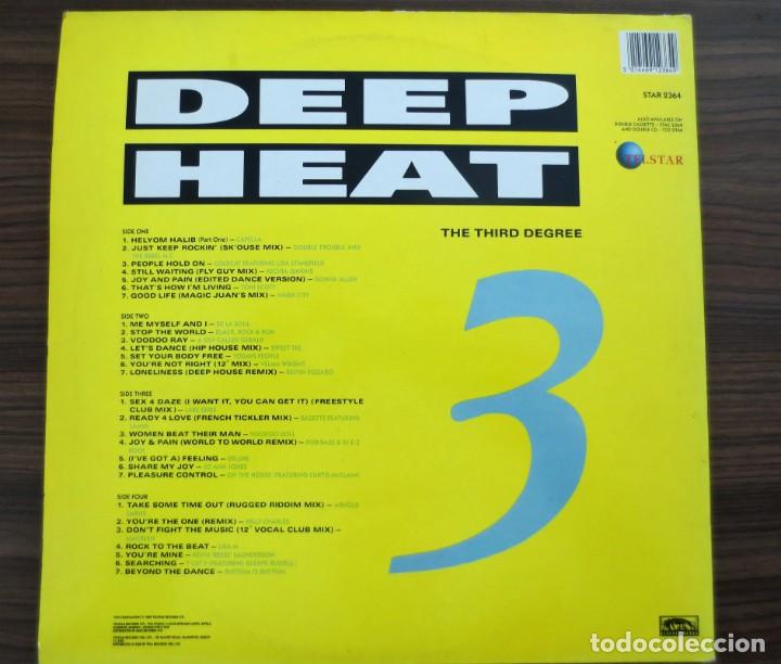 Discos de vinilo: DOBLE LP - DEEP HEAT - THE THIRD DEGREE - 1989 - Foto 3 - 131613066