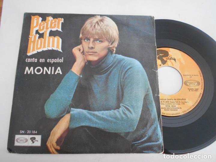 Discos de vinilo: PETER HOLM-SINGLE MONIA-EN ESPA&Ntilde;OL - Foto 1