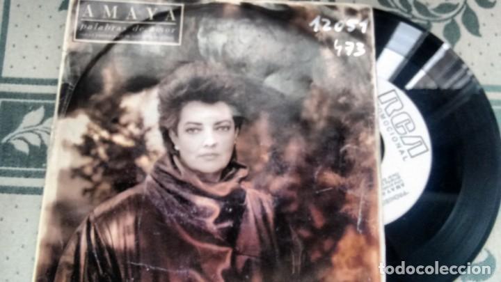 Discos de vinilo: SINGLE (VINILO) DE AMAYA(MOCEDADES) A&Ntilde;OS 80
