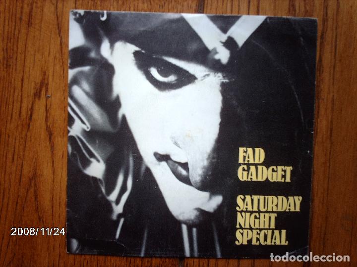 Discos de vinilo: fad gadget  -  saturday night (special version) + swallow it live - Foto 1