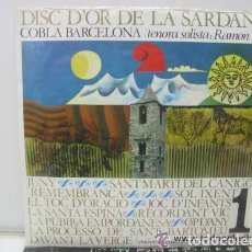 Discos de vinilo: COBLA BARCELONA - DISC D'OR DE LA SARDANA 1 - LP EDIGSA CM 70 - AÑO 1965. Lote 131842838
