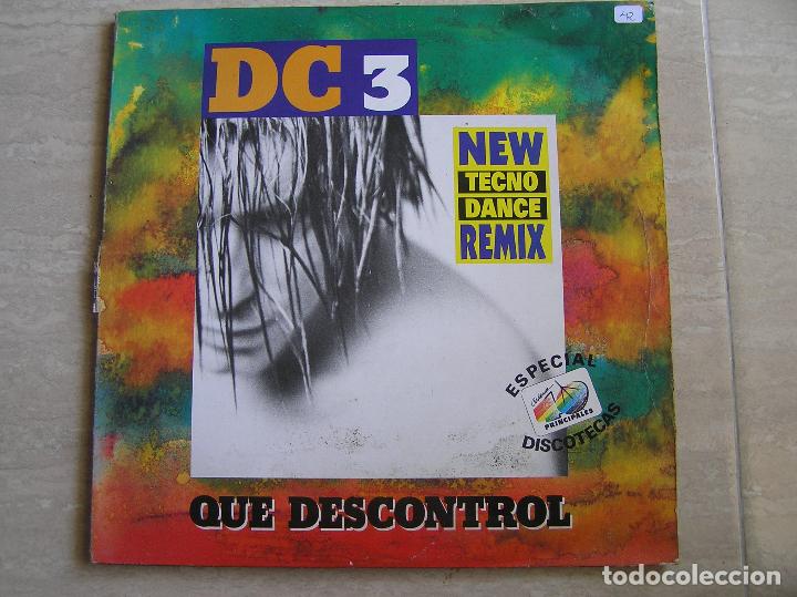 Discos de vinilo: DC3 &ndash; Qu&eacute; Descontrol - Fonomusic 1993 - MAXI - LS - P - Foto 1