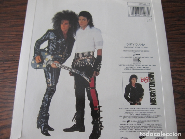 Discos de vinilo: MICHAEL JACKSON &acute;Dirty Diana` - Foto 2