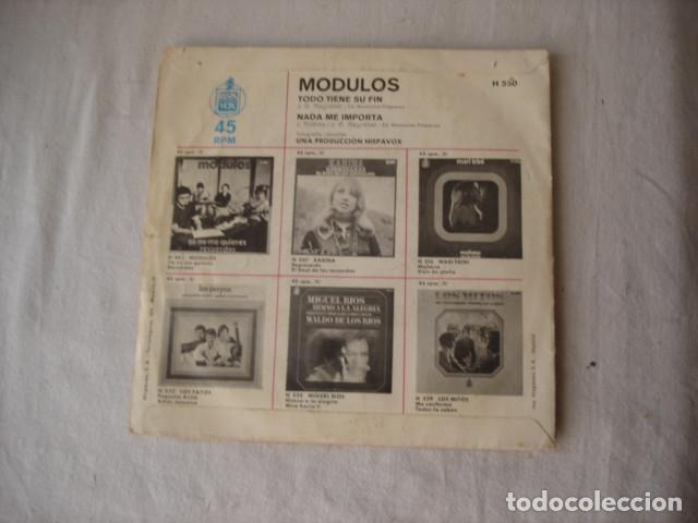 Discos de vinilo: Modulos  Nada Me Importa / Todo Tiene Su Fin - Foto 2