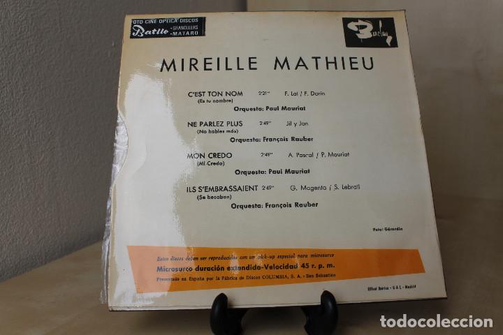 Discos de vinilo: MIREILLE MATHIEU -EP- CEST TON NOM + 3 SPAIN 60S - Foto 2