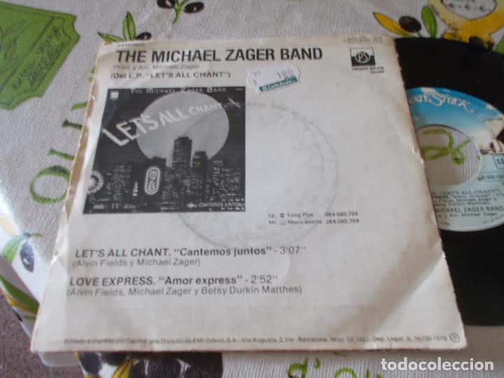 Discos de vinilo: THE MICHAEL ZAGER BAND. LET&acute;S ALL CHANT. - Foto 2
