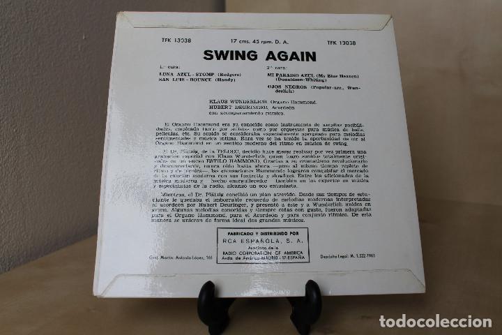Discos de vinilo: SWING AGAIN -EP- KLAUS WUNDERLICH - HUBERT DEURINGER SPAIN 60S - Foto 2