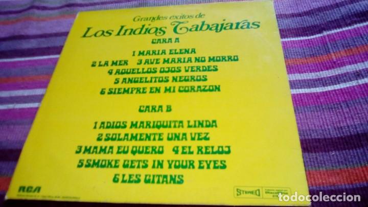 Discos de vinilo: LOS INDIOS TABAJARAS- GRANDES EXITOS- LP RCA DE 1974 - Foto 2