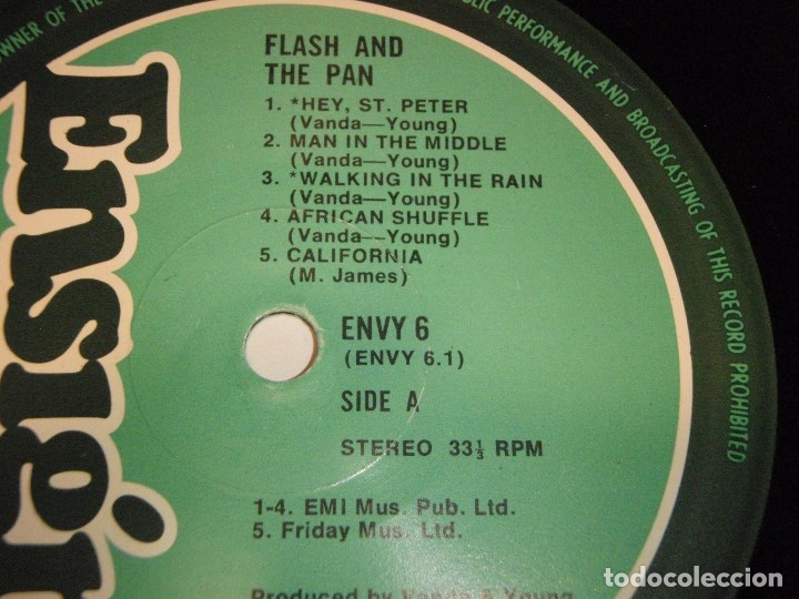 Discos de vinilo: FLASH & THE PAN ( FLASH & THE PAN ) ENGLAND - 1979 LP33 ENSIGN - Foto 3