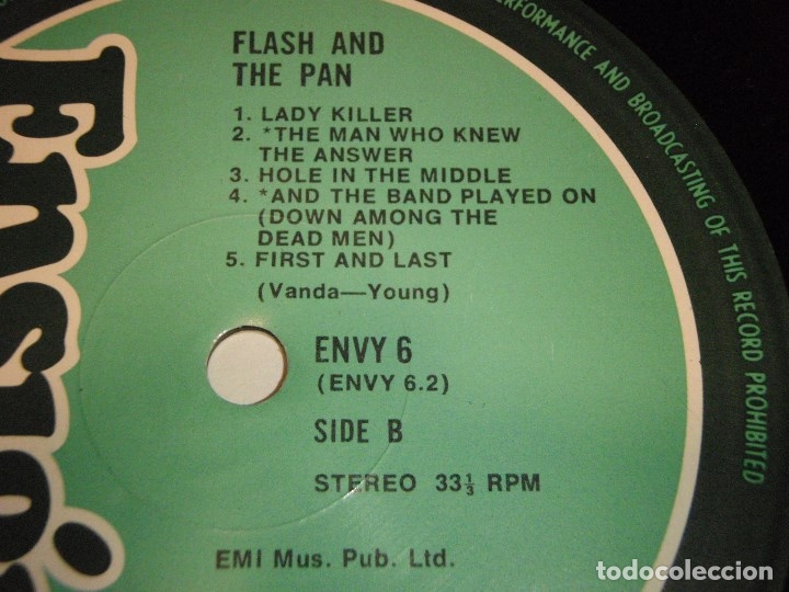 Discos de vinilo: FLASH & THE PAN ( FLASH & THE PAN ) ENGLAND - 1979 LP33 ENSIGN - Foto 4