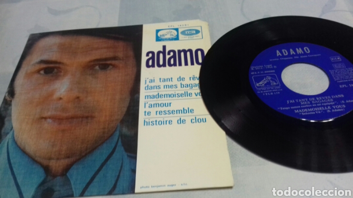 Discos de vinilo: ADAMO Mademoiselle vous - Foto 1