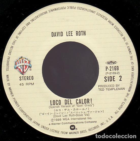 Discos de vinilo: David Lee Roth - Goin Crazy! - single 7 Japon - Foto 3