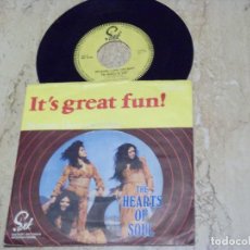 Discos de vinilo: THE HEARTS OF SOUL* ? / IT'S GREAT FUN / BECAUSE I LOVE YOU BABY / 1972- HOLLAND-. Lote 132200334