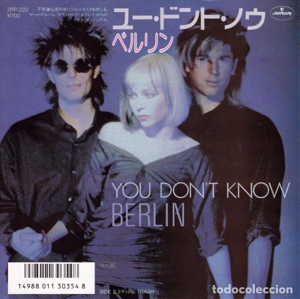 Discos de vinilo: 7 Japon Berlin &ndash; You Dont Know - Foto 1